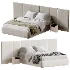 Garda Design bed with a wide headboard - Thumbnail 1