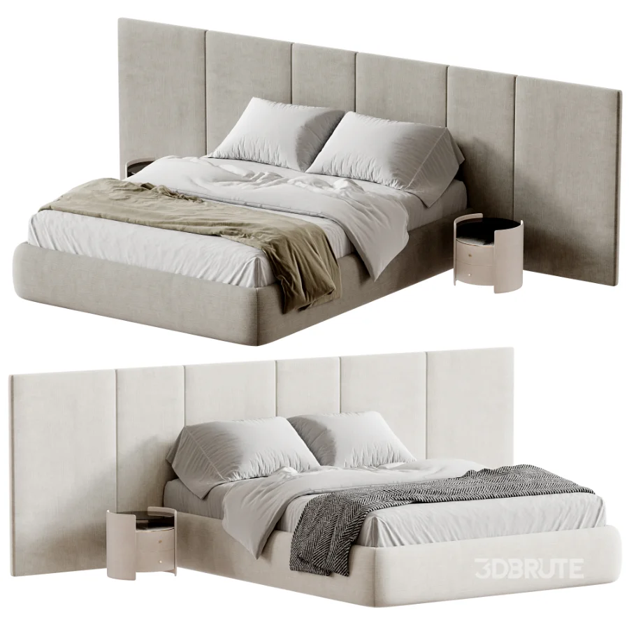 Garda Design bed with a wide headboard Image 1