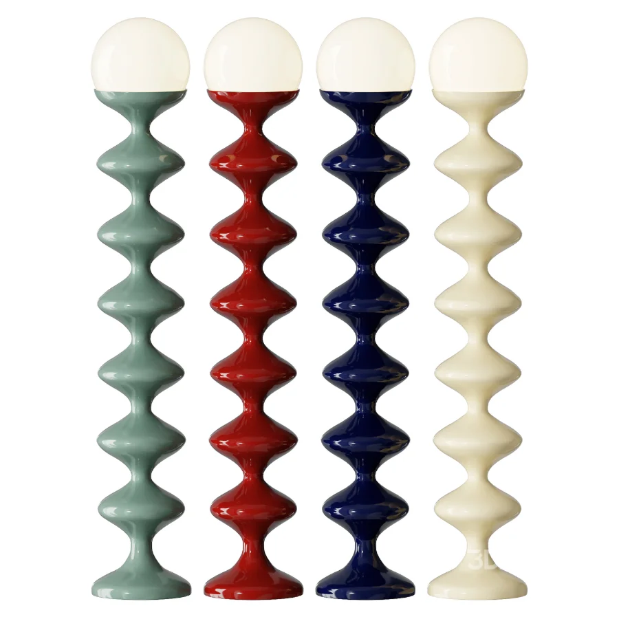 Contemporary Scandinavian Iron Acrylic Cream Round Floor Lamp Image 3