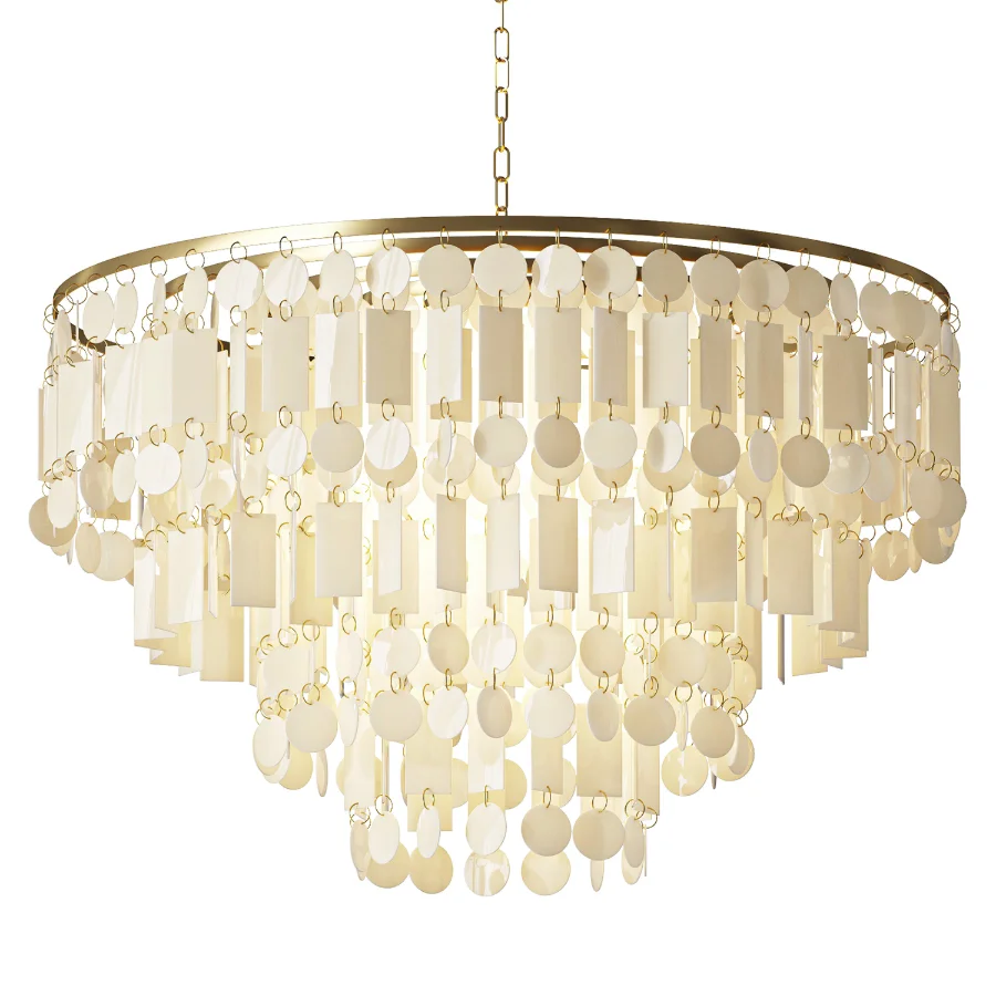 Capiz Shell Chandelier Image 1