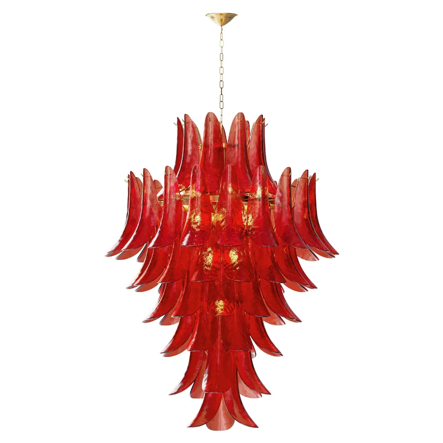 Murano Red Chandelier Image 2