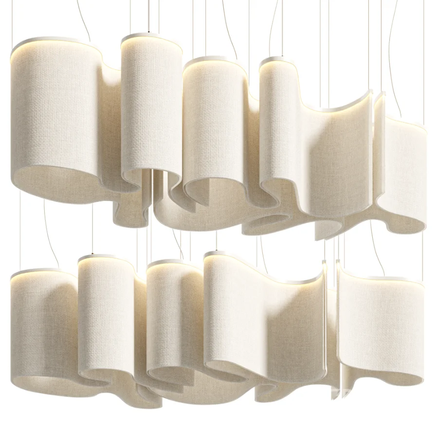 Люстра Волнение Fabric Chandelier Image 6