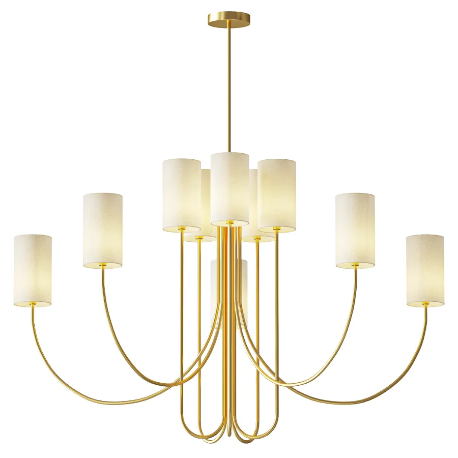 Hudson Valley Harlem 10 Light Chandelier Image 1
