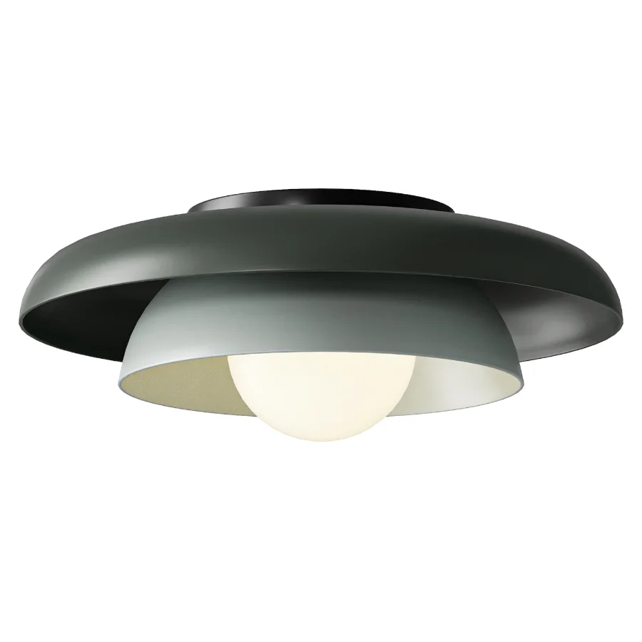 Lucia Living Neso Metal Saucer Flush Mount Ceiling Light Image 2