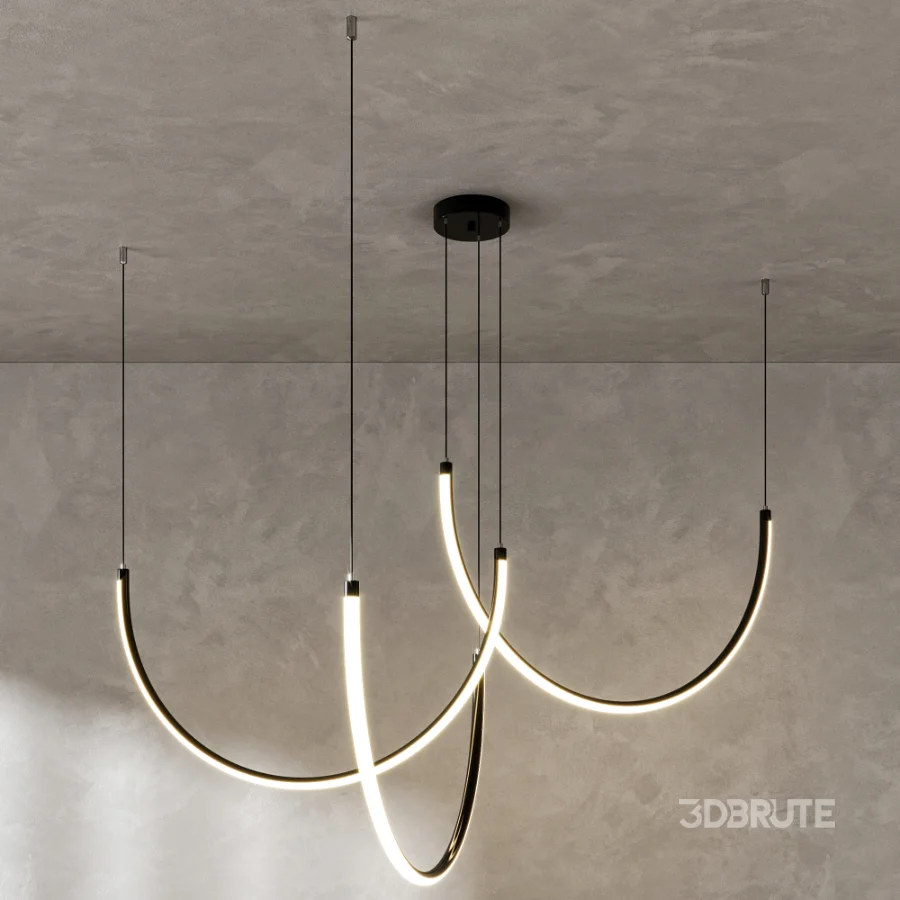 Line Led Chandelier 3 By Loft Image 7