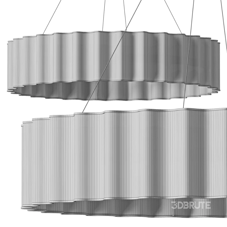 Hibride Design Ripple Halo Pendant Image 4