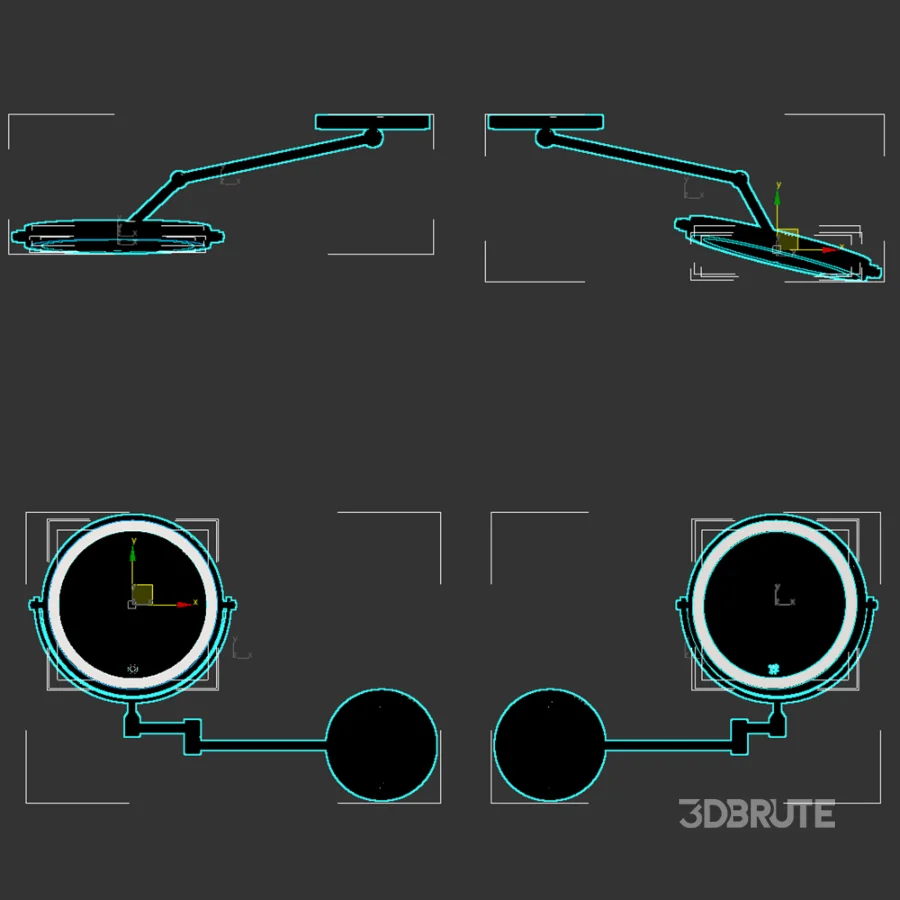 Wall Mounted Cosmetic Mirror Image 2