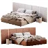 Rectangle bed with wide headboard - Thumbnail 3
