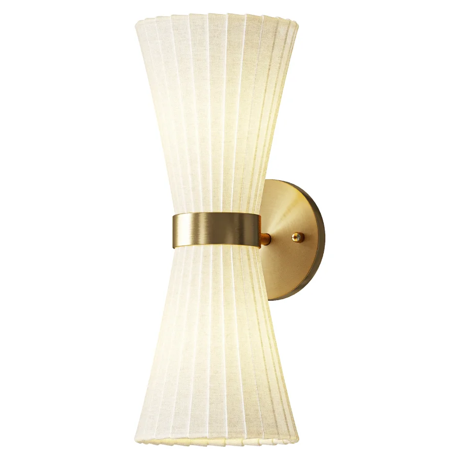 Modo 2 Light Steel Dimmable Armed Sconce Image 3
