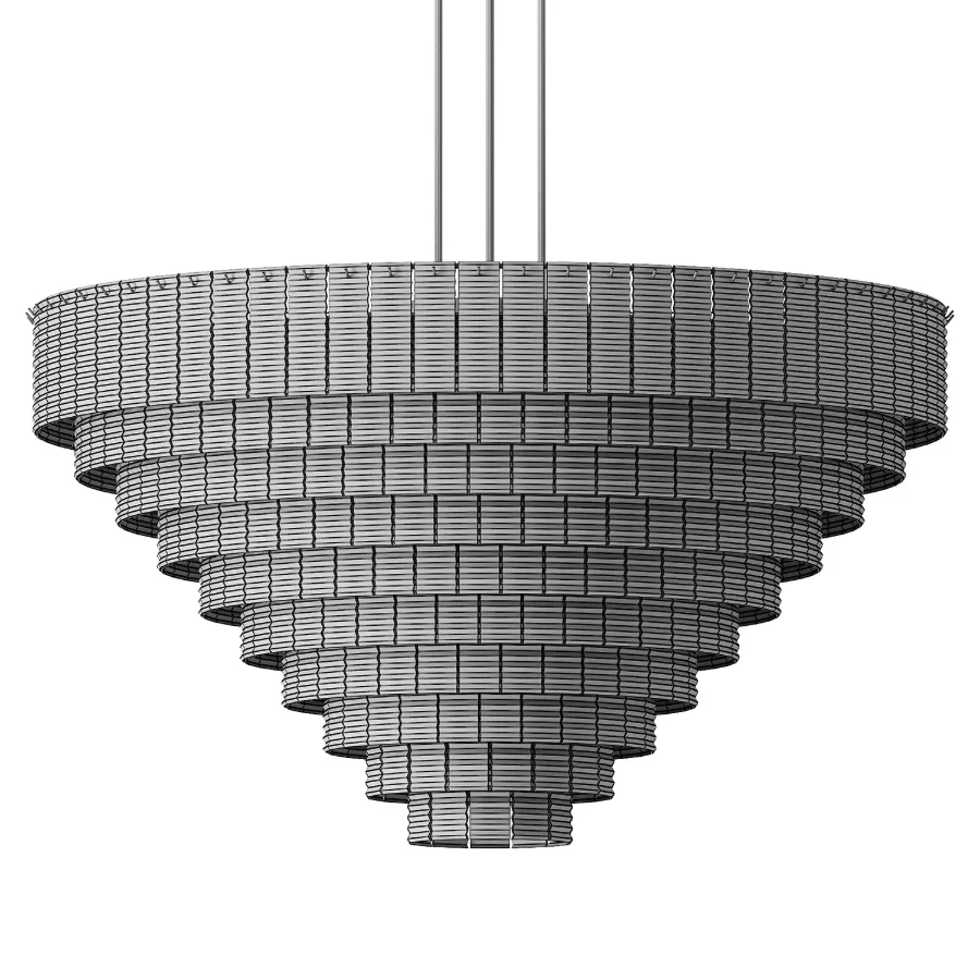 Sirene Smoke Glass Round Chandelier 65 Image 3