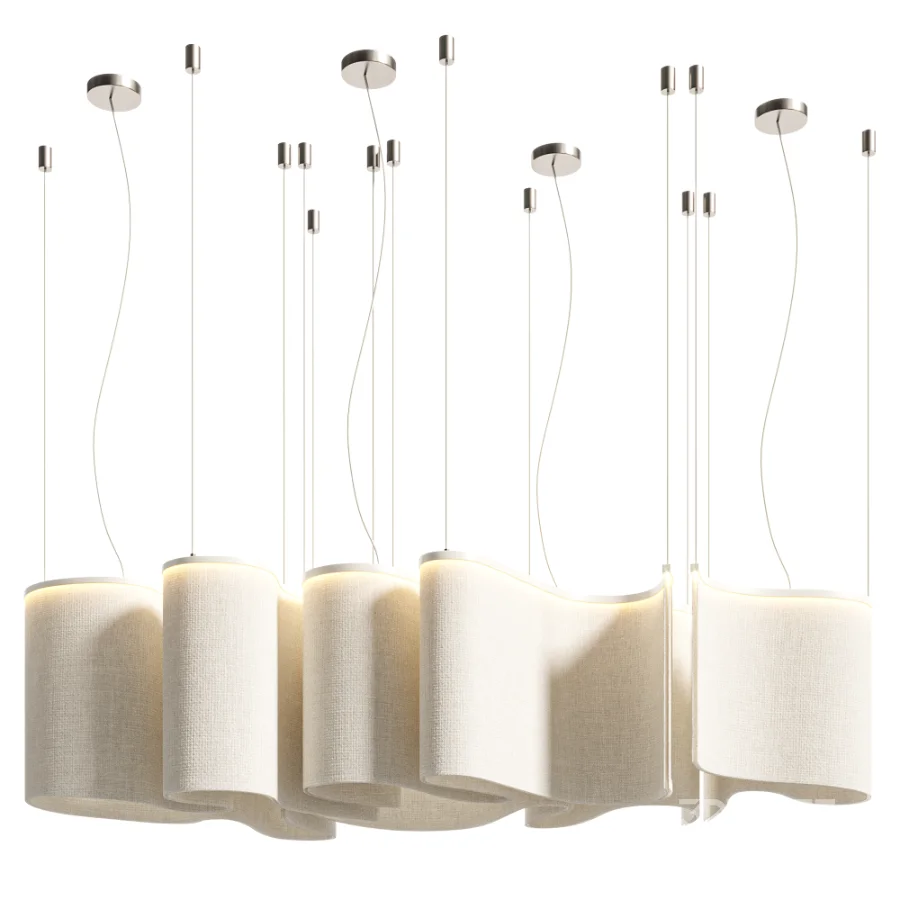 Люстра Волнение Fabric Chandelier Image 1