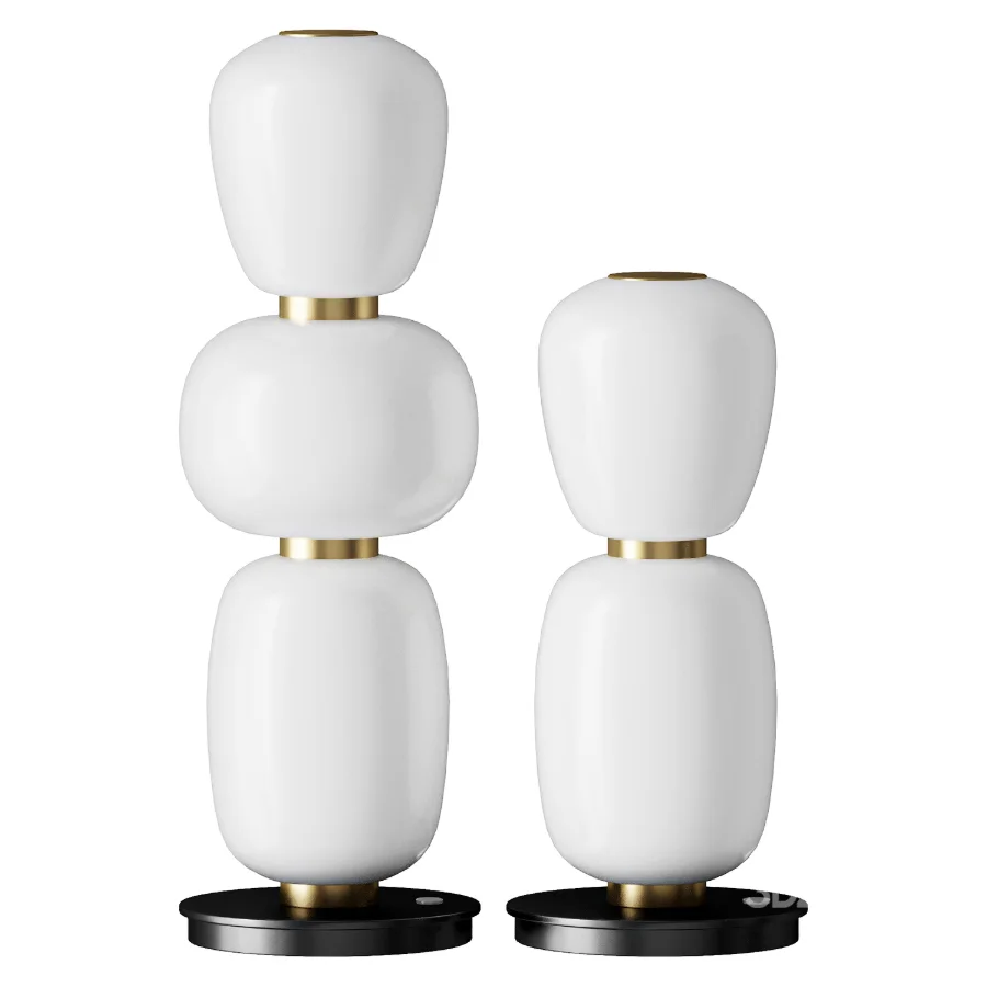 Kace Triple StackTable Lamp Image 4