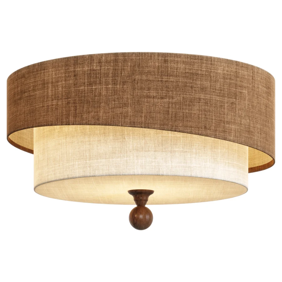 Layered Fabric Ceiling Light Image 4