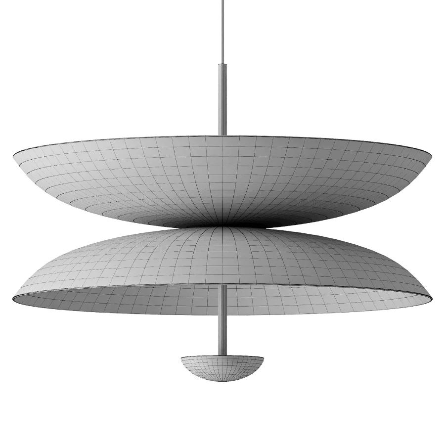 Cosmic Pendant Duo Sol 70 Handmade Satin Brass Image 3