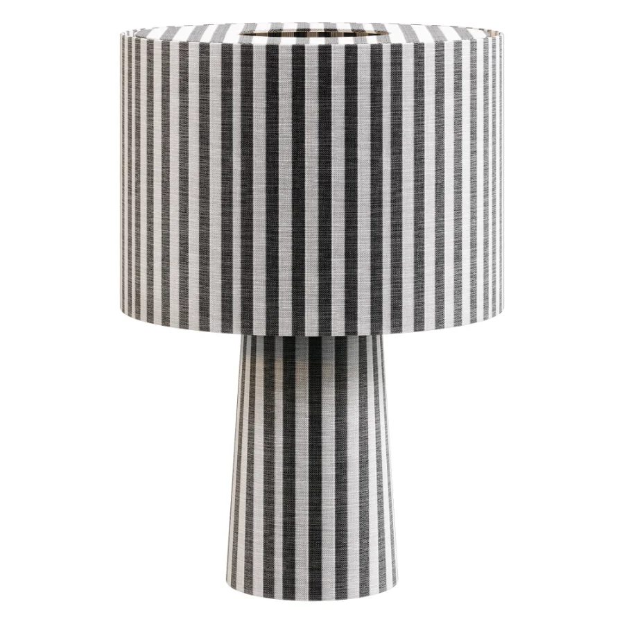 Blendra Graphic Cylindrical Form Pattern Table Lamp Image 5