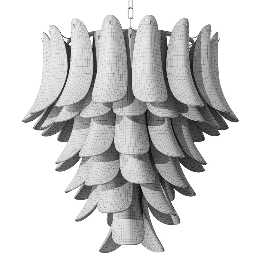 Small Green Petalo Chandelier Image 4