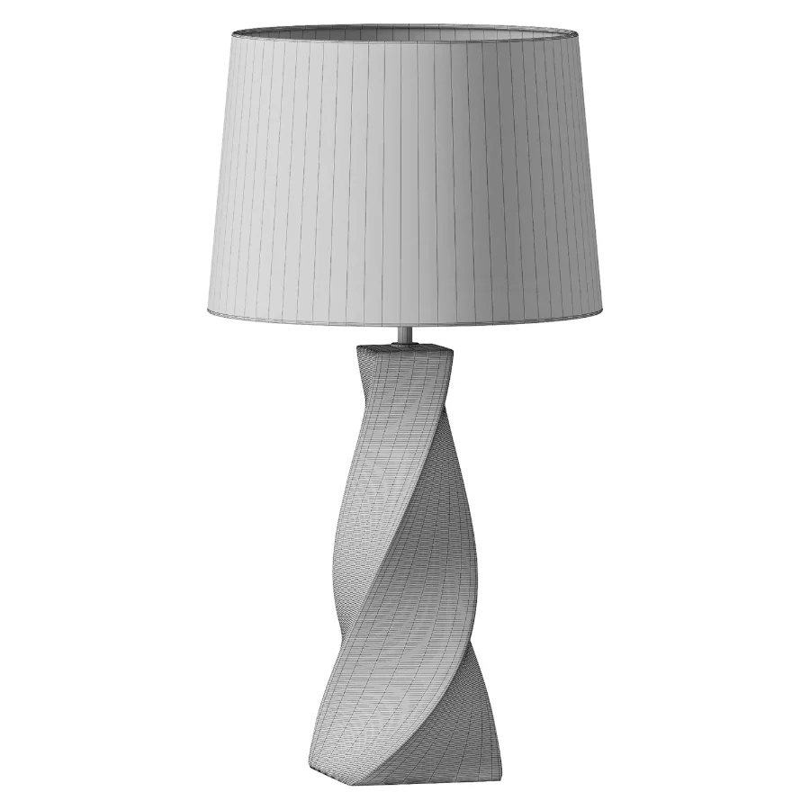 Table Lamp BELAYA Ceramic Grey Image 3