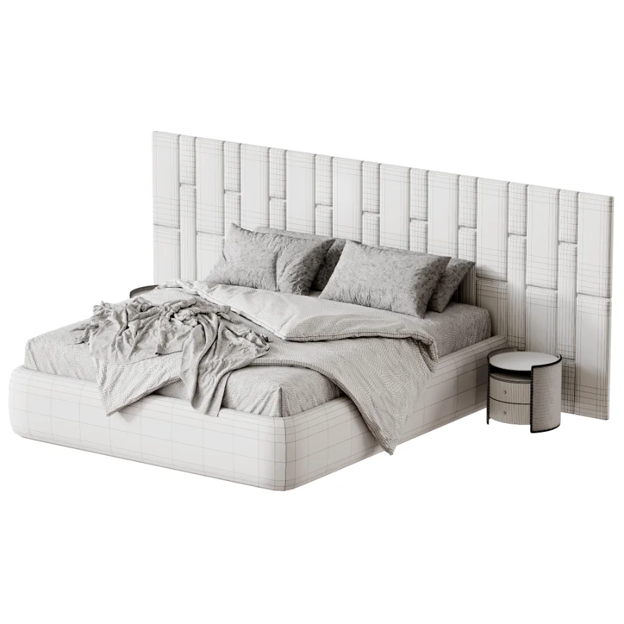 LOreal bed with a wide headboard Image 5