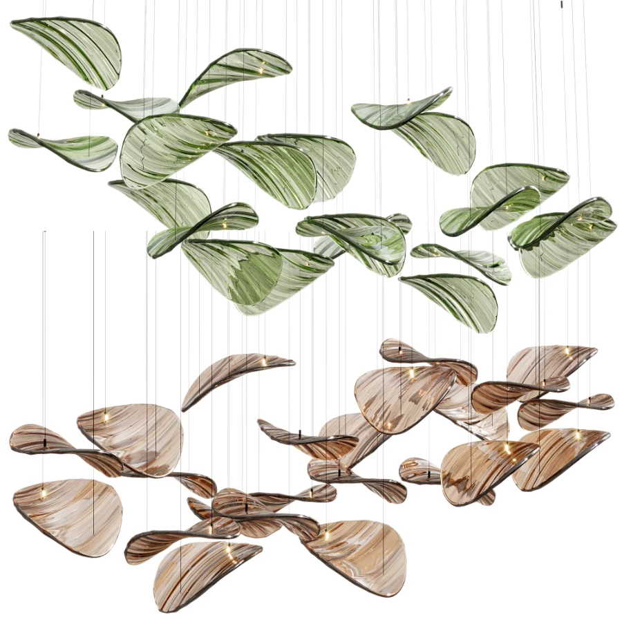 Wave Floating Leaf Chandelier By Simig Image 6