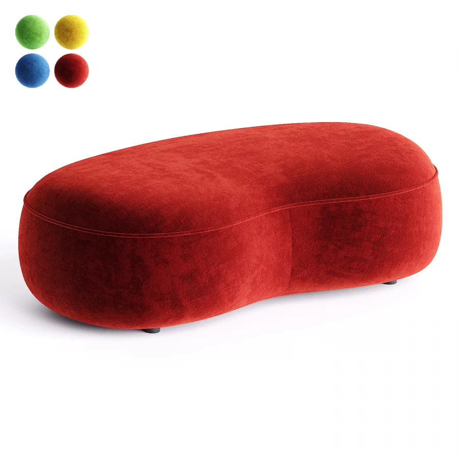 qizil pouf bobochic Image 4