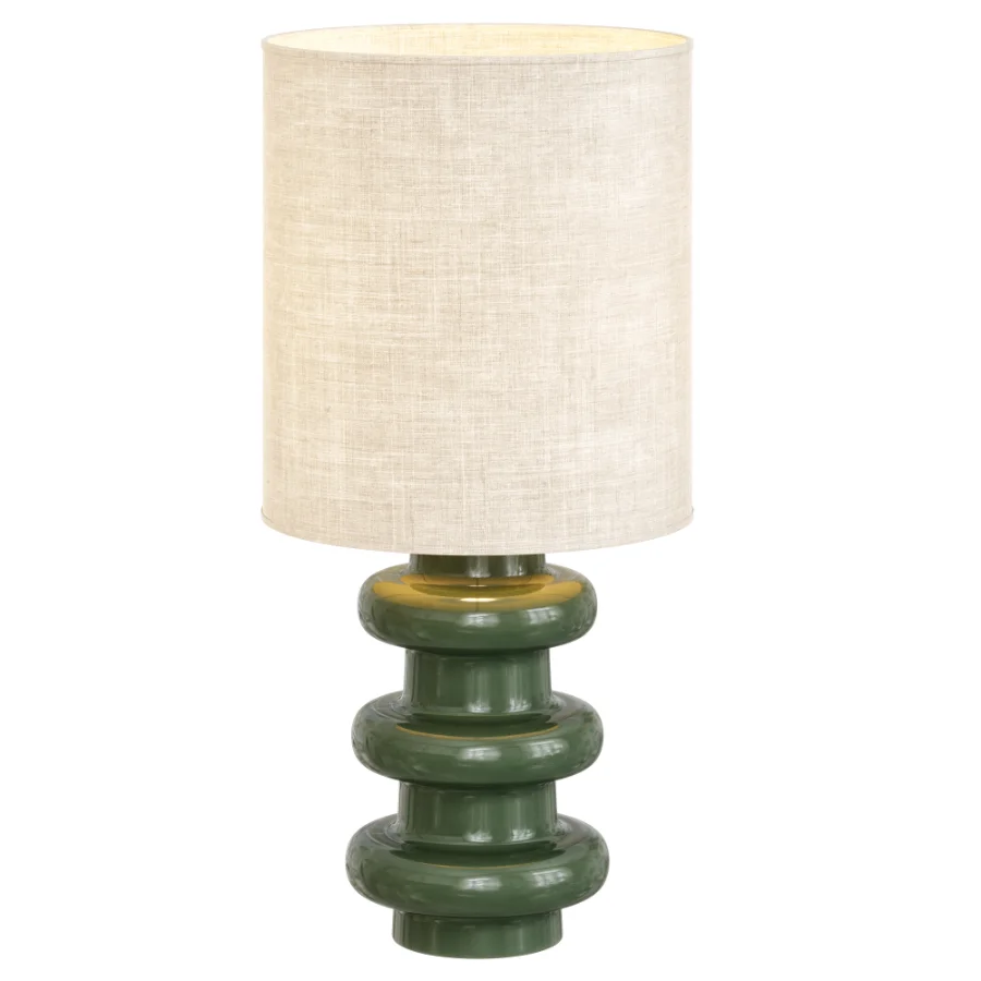 Petroleum Blue And Hemp Table Lamp Image 6