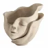 Ceramic Head Face Vase Pampas Grass - Thumbnail 3