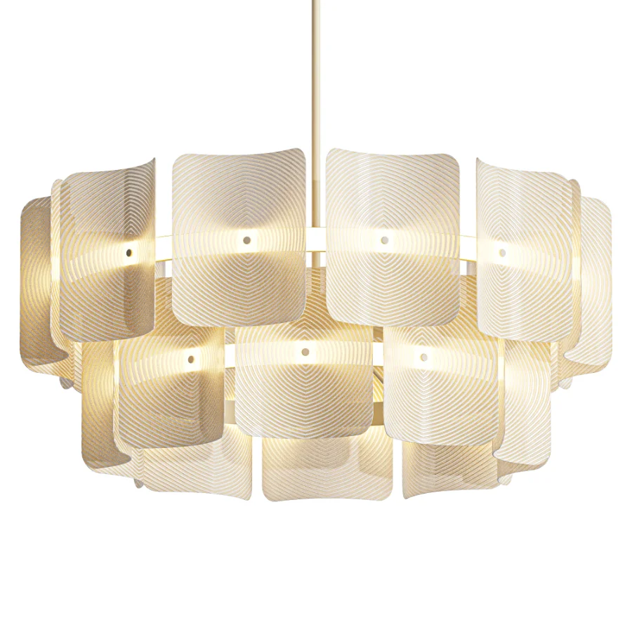 Modern Creative Round Vitre LED Chandelier Image 1