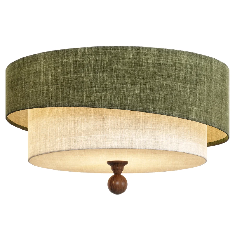 Layered Fabric Ceiling Light Image 6