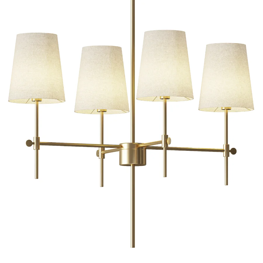 Agathon 4 Light Dimmable Chandelier Image 1