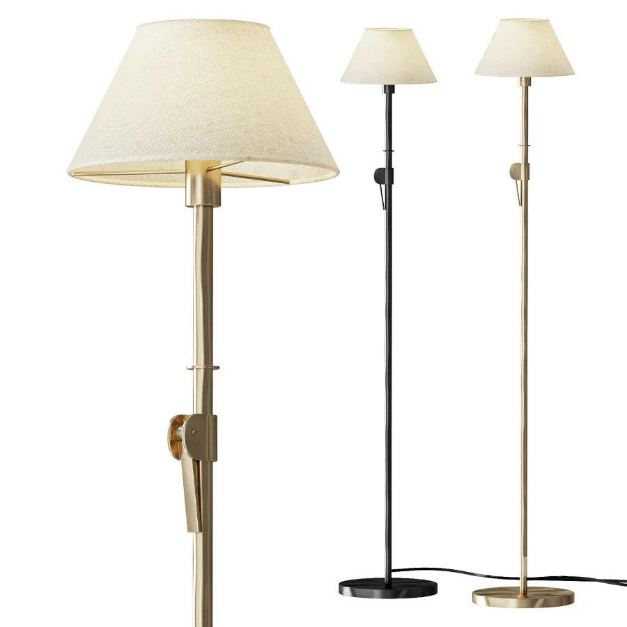 Sherman Metal Adjustable Reading Floor Lamp Image 1