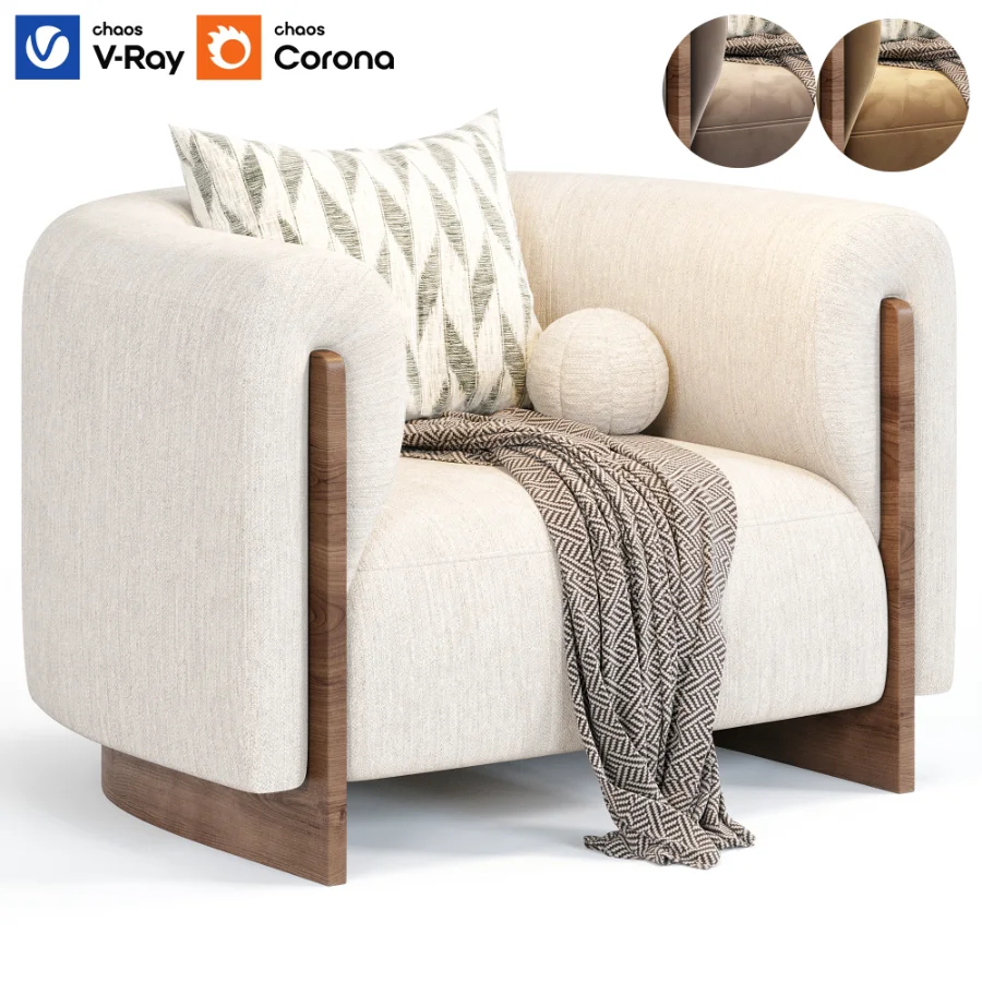 Sierra Accent Armchair By Classic Home Image 5