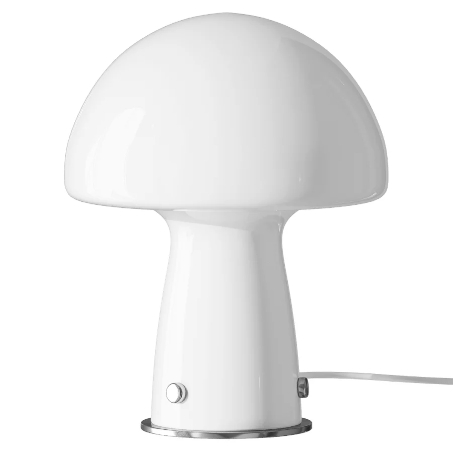 Danish Orange Glass Table Lamp Image 2