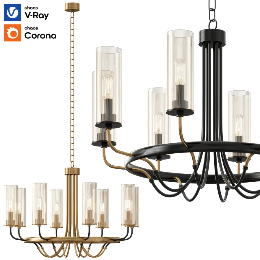 Elegant Modern Gold Chandelier By Staunton Henry Image 5