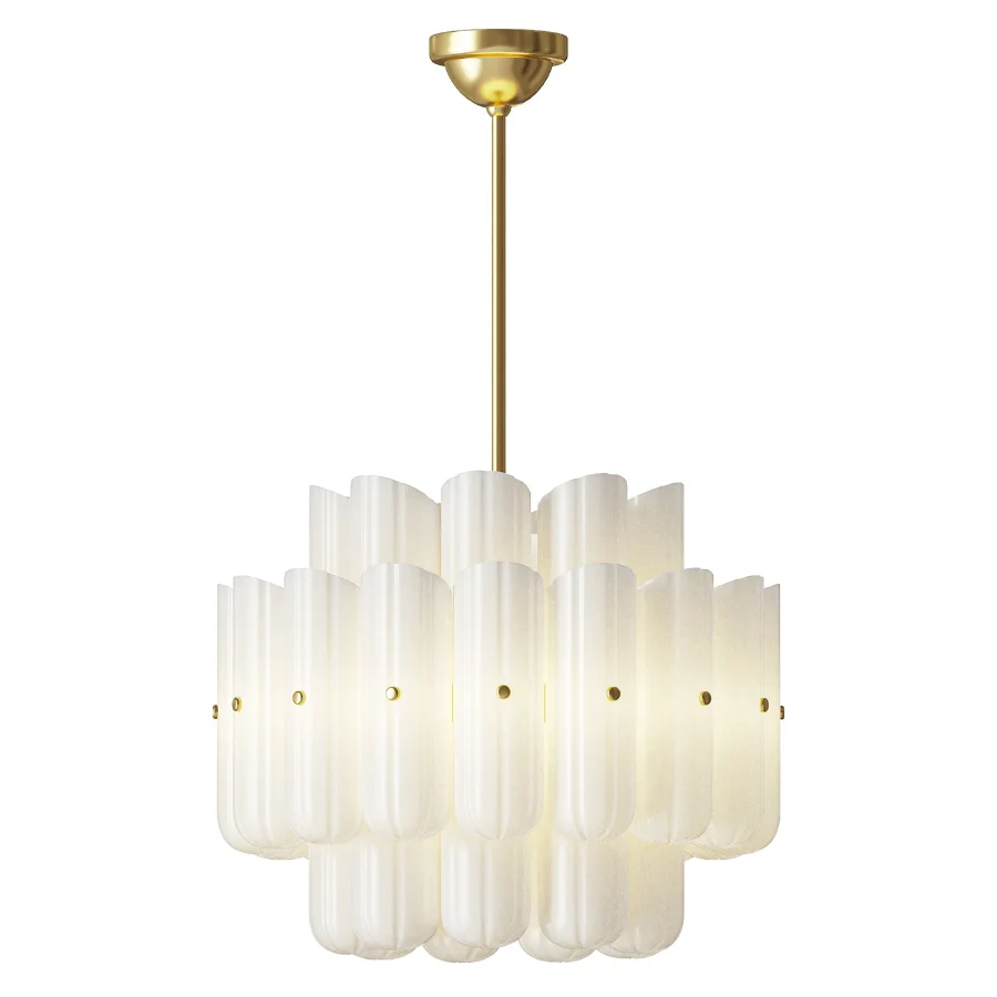 Rejuvenation Roll and Hill Lorna Double Tier Chandelier Image 2