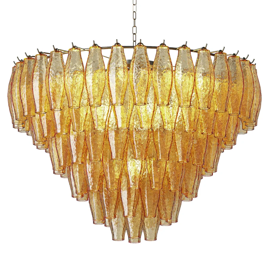Venini Murano Glass Chandelier Image 1