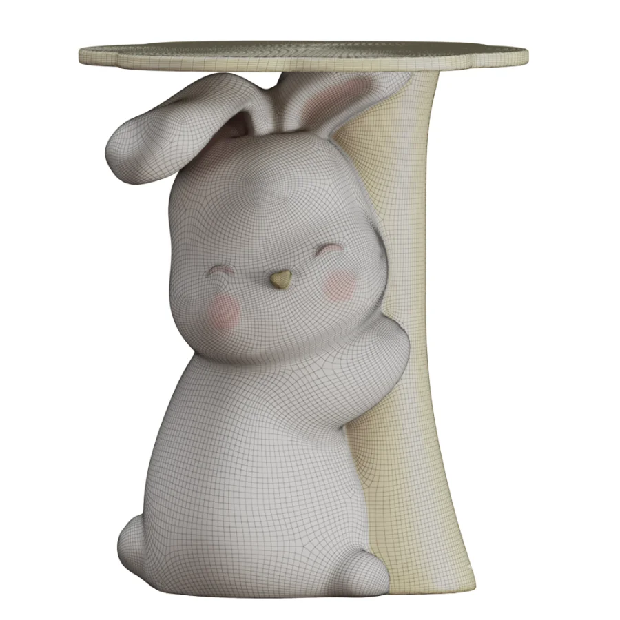 Rabbit_Pedestal_Table_Kids_Room_Decor Image 5