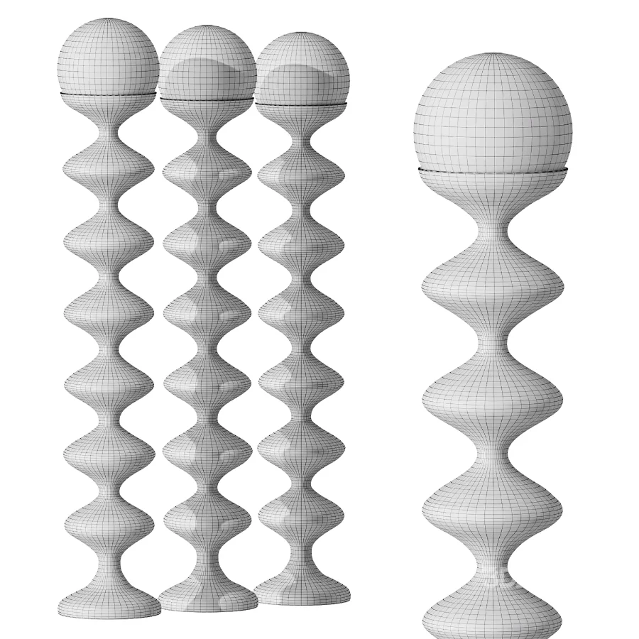 Contemporary Scandinavian Iron Acrylic Cream Round Floor Lamp Image 4