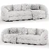 Verona Soffgrupp Beige Guld Sofa - Thumbnail 7