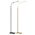 GLUX GDUGNESF Black Arc Floor Lamp - Thumbnail 3