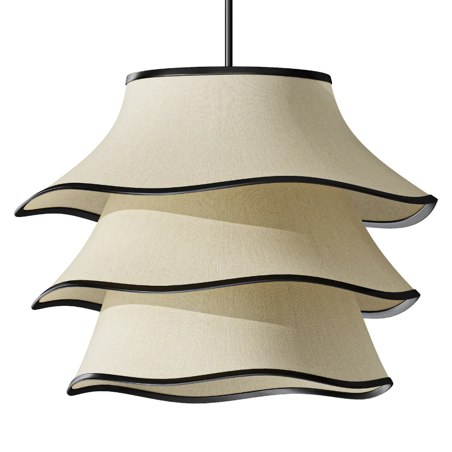 Lumiere Linen Chandelier Image 1