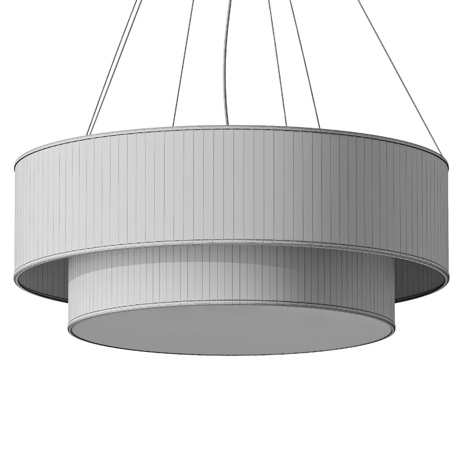 Luminaire Lucciano Circular Fabric Chandelier D50 Image 3