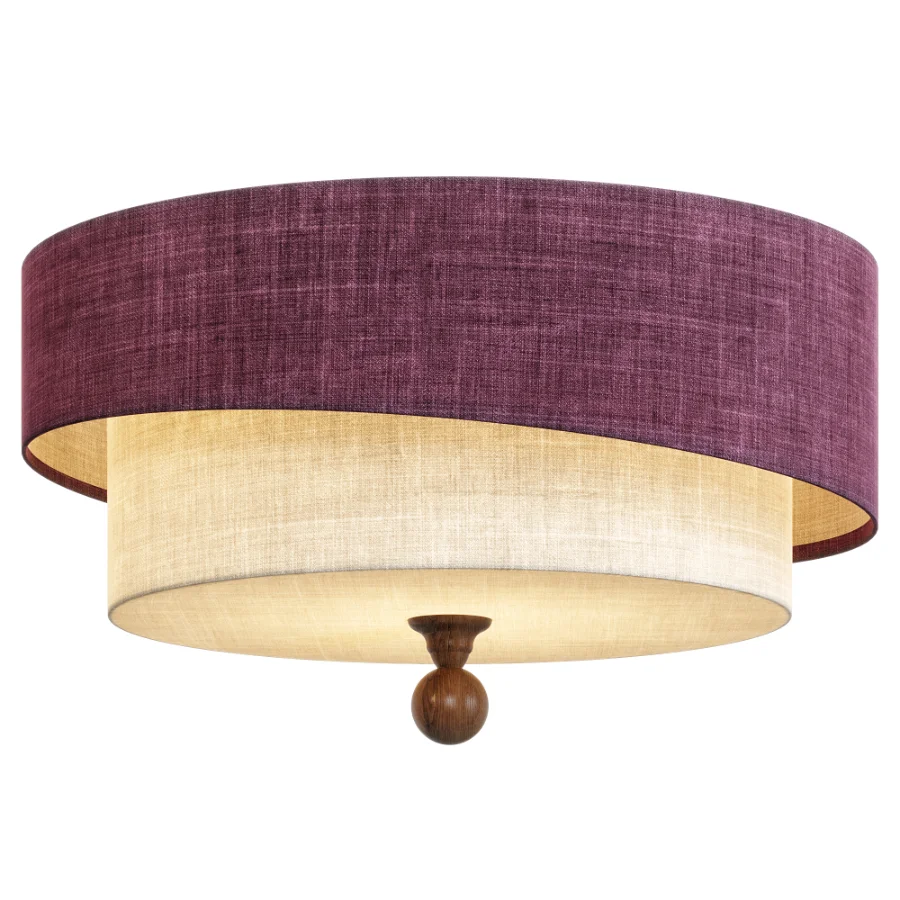 Layered Fabric Ceiling Light Image 5