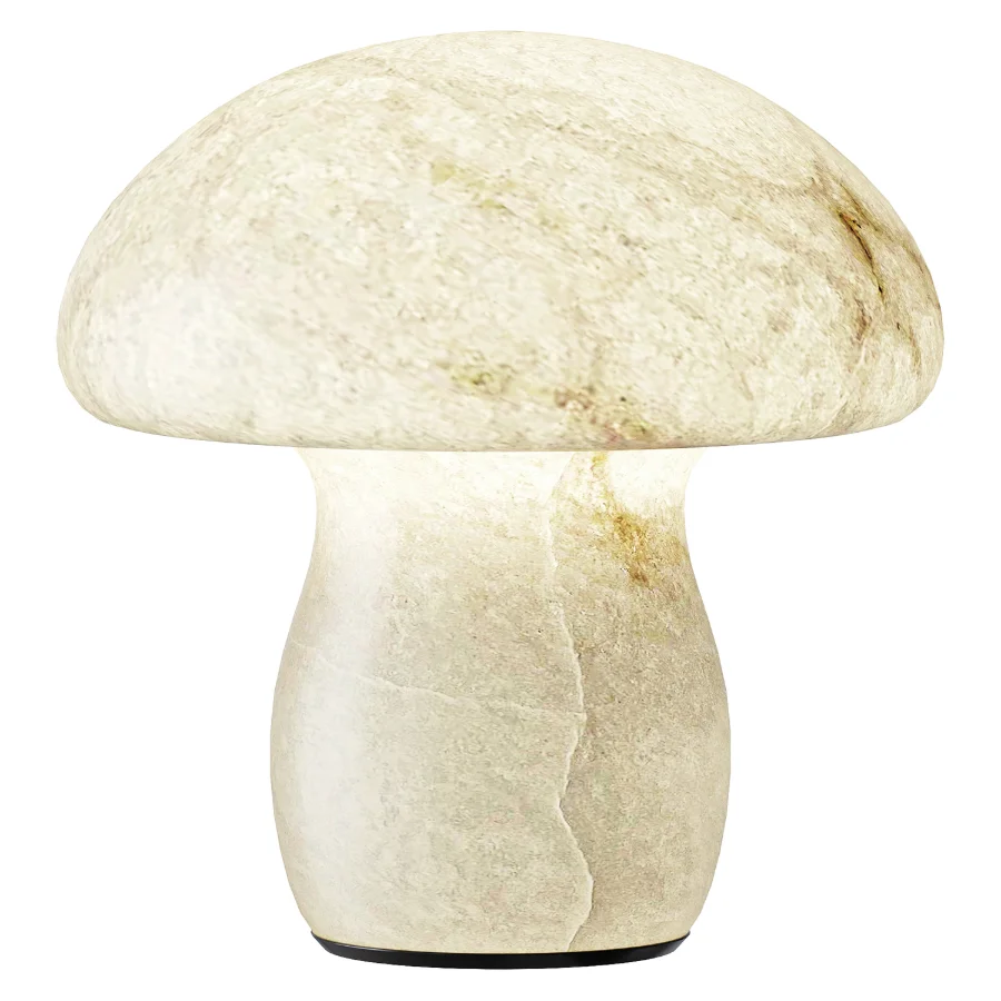 Alabaster Modern Mushroom Table Lamp Image 1