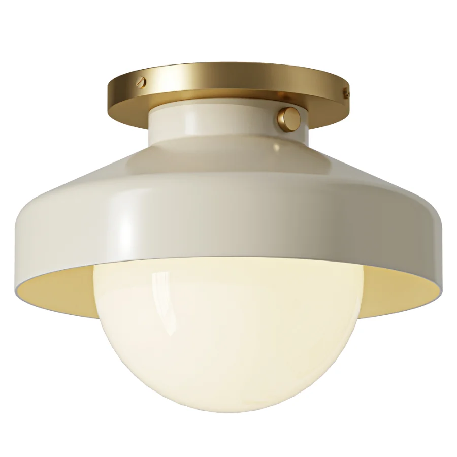 Darren Industrial Metal Dome Ceiling Light Image 2