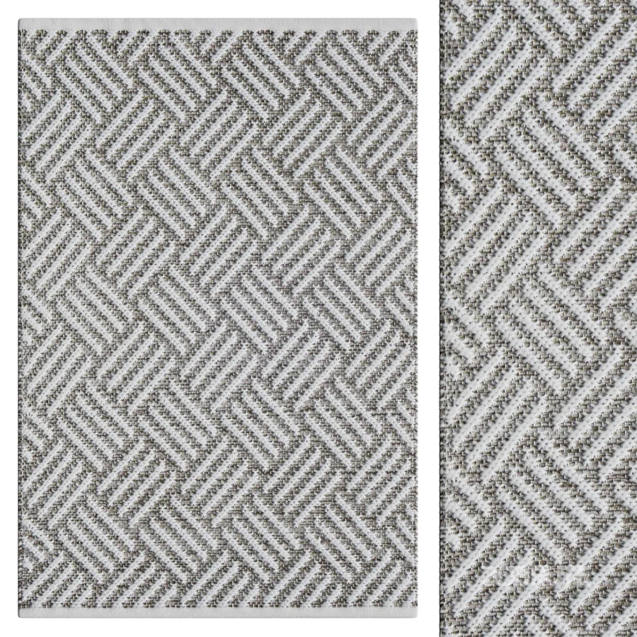 Crisscross Platinum Handwoven Indoor Image 1