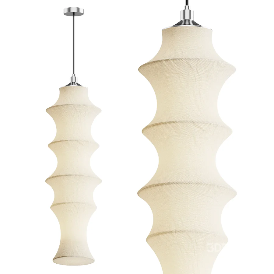 Yael 5 Silk Pendant Light Image 1