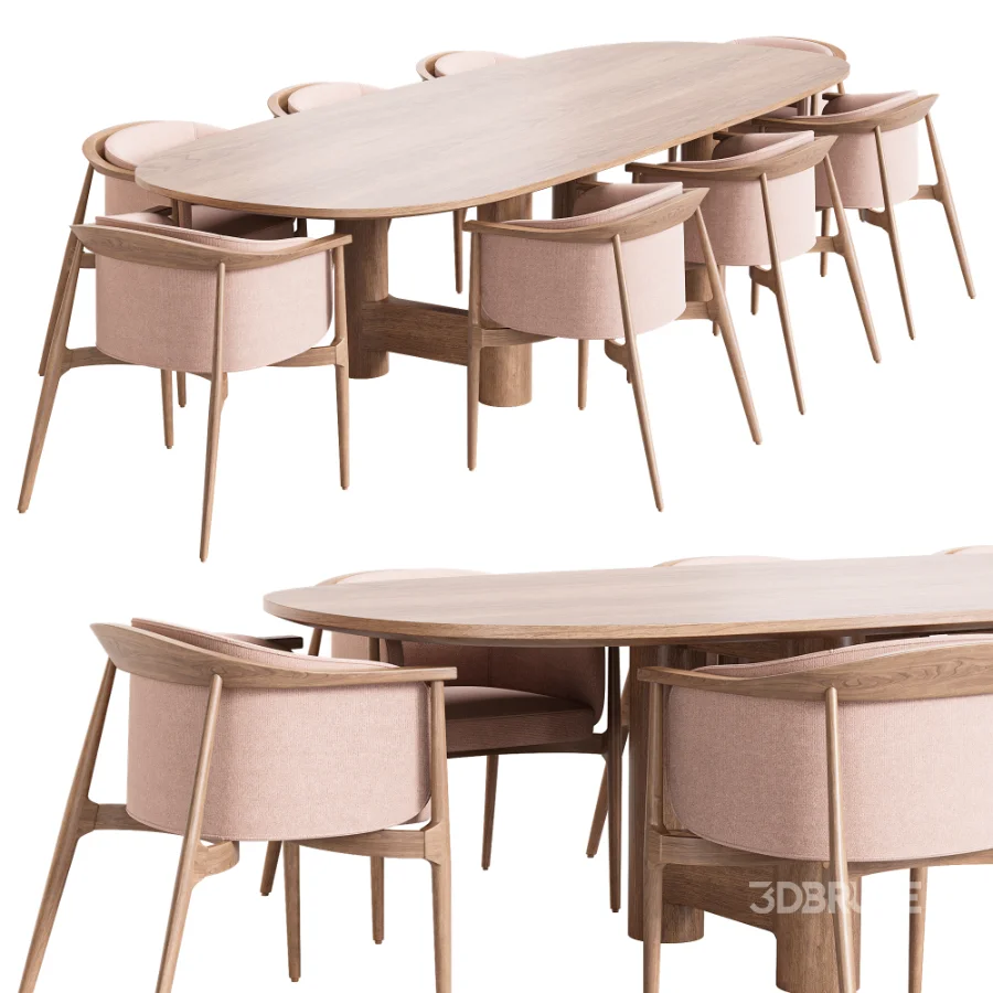 Arya K Chair and Onis Dining Table Image 4