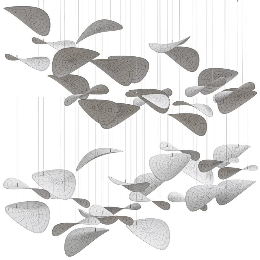 Wave Floating Leaf Chandelier By Simig Image 5
