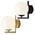 Indoor Ball LED Wall Light Gold Glass - Thumbnail 1