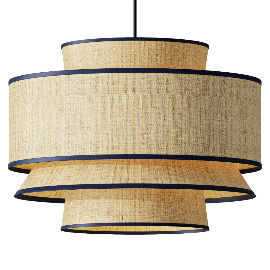 Modern Wicker Craft Pendant Light Image 1